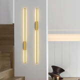 Iron Wall Lamp with Warm Plated Finish