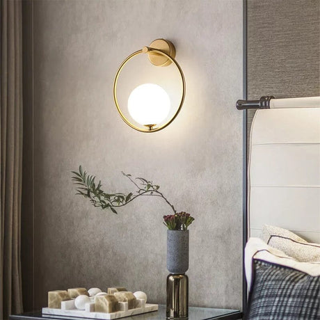 Iron wall lamp LED G9 base close-up