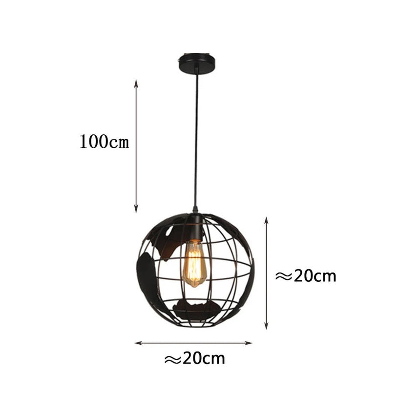 Avela Metal Globe Pendant Light for Living Room