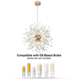 Dandelion pendant light warm glow