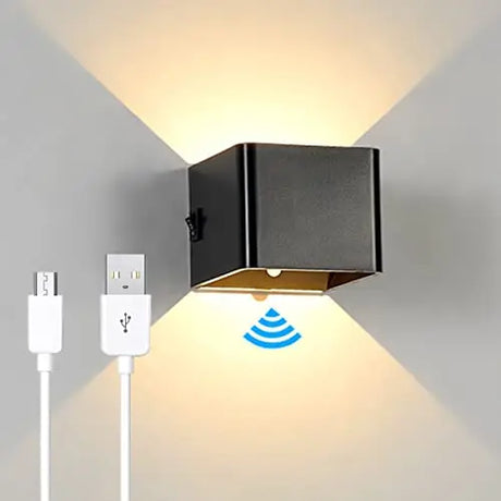 Wall lamp installed for hallway modern decor