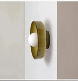 Glass and iron wall lamp collection for hallways