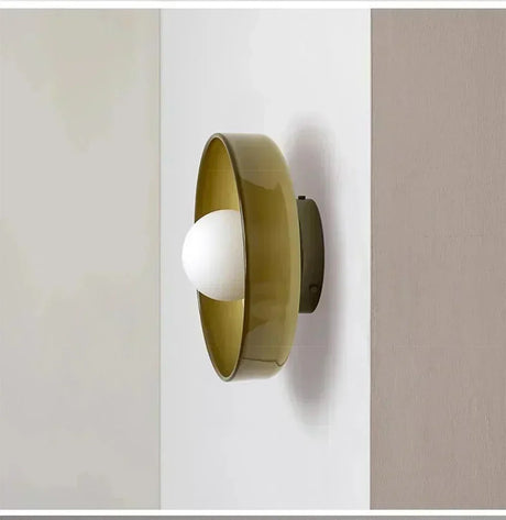 Glass and iron wall lamp collection for hallways