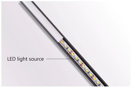 Tube floor lamp installation view