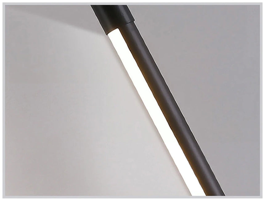 Geometric floor lamp for dining area