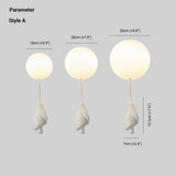 BrioBear Pendant Light Warm Atmospheric Glow - OpalDwell