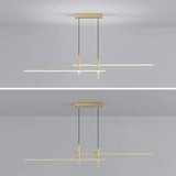 Gold Metal Pendant Light Modern Accent