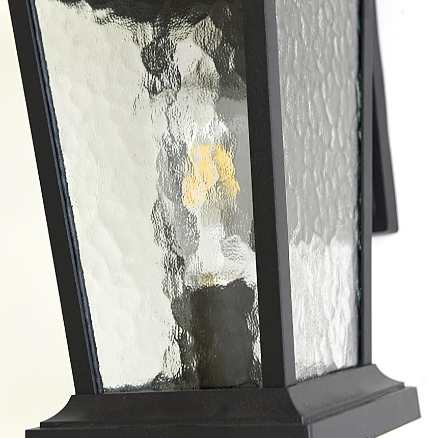 Close view of the water pattern glass, rippled like rain on a window