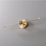 The rod unlit at an angle, the plate flat against a plain painted wall