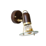 The model without a chain seen from the front, the lamp inside the glass ring