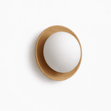 The pale wood ring seen at an angle, showing how far the ball projects