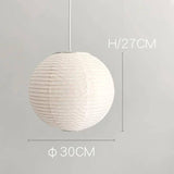 Rice Paper Finish Balloon Pendant Light Design Detail | OroDwell