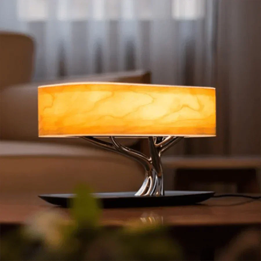 Clear Pendant Light LED Warm Ambient Glow – Nightstand Lamp