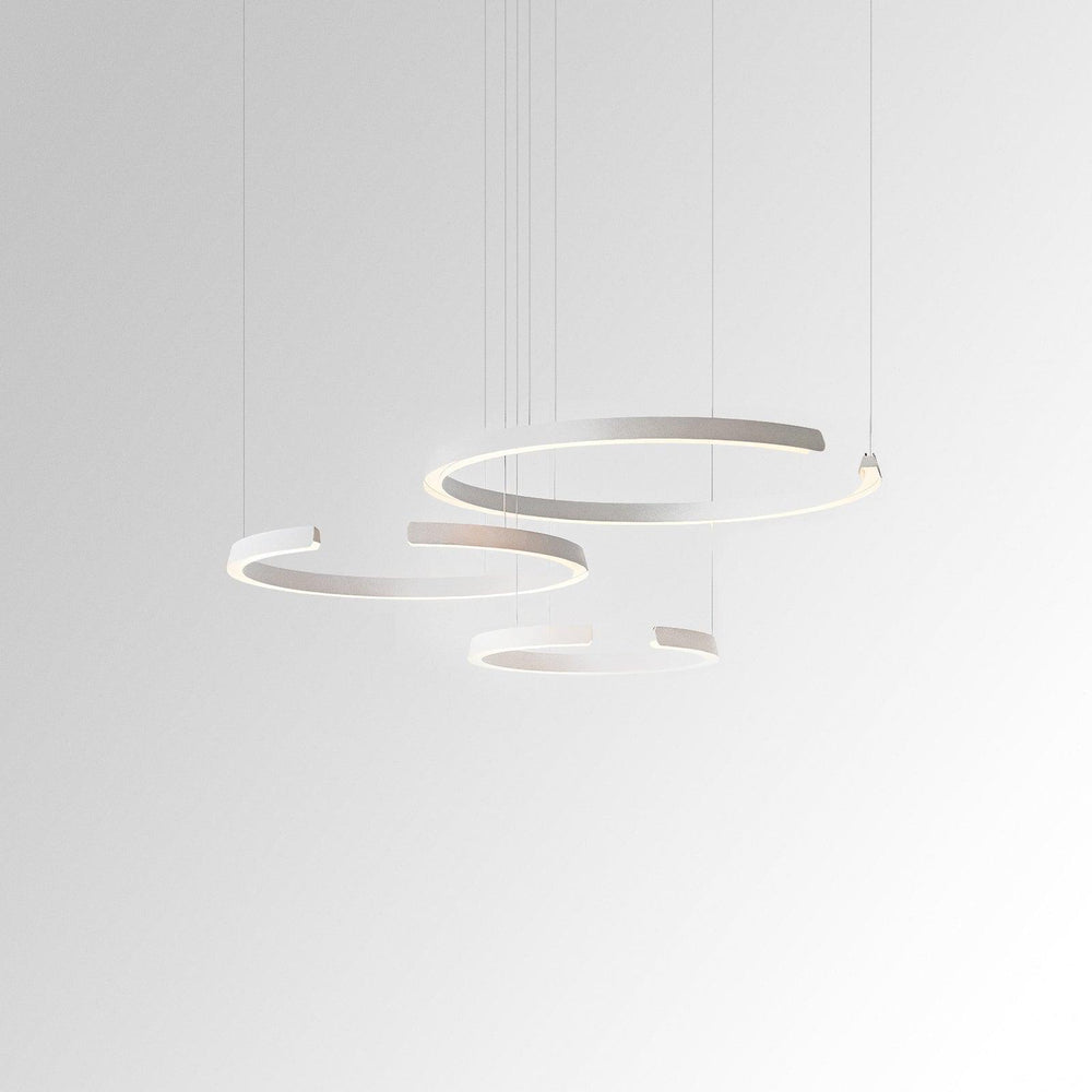 Geometric Ring Chandelier for Living Room