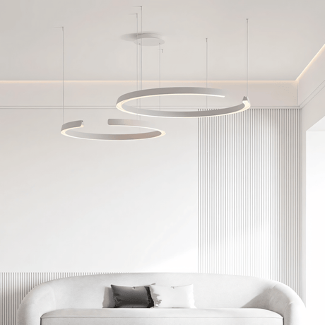 Marvella Chandelier Play of Light and Shadow Detail