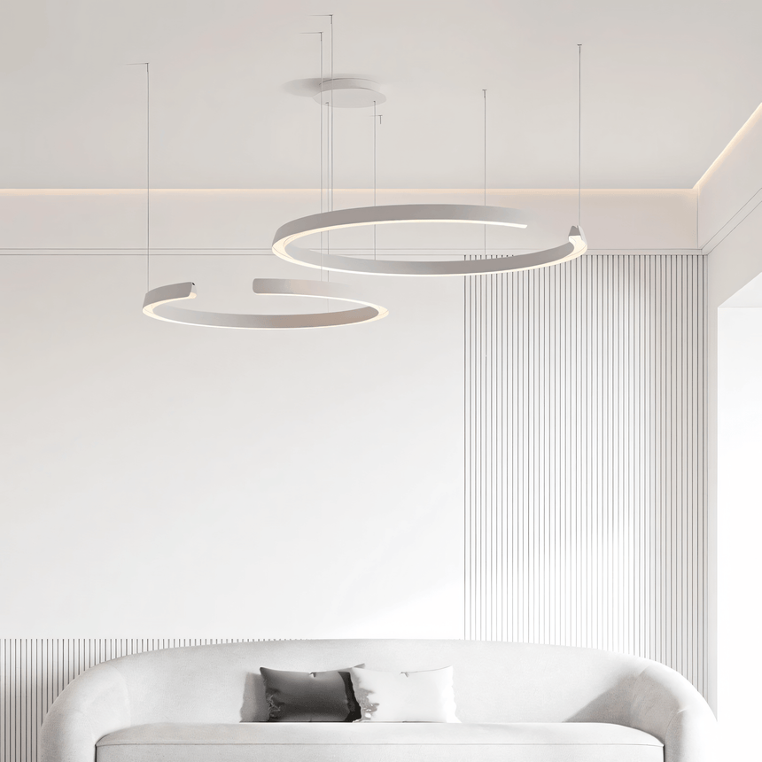 Marvella Chandelier Play of Light and Shadow Detail