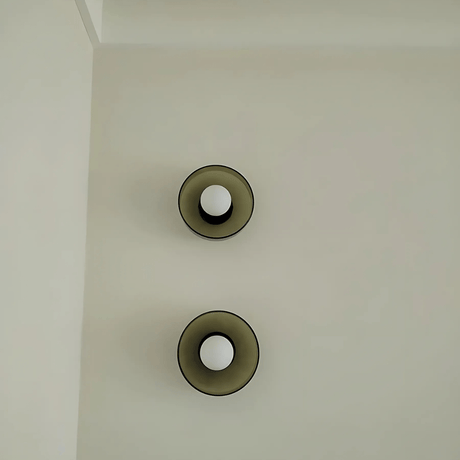 Wall lamp warm glow evening ambiance