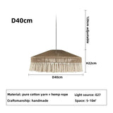 Dimension card for the 40 cm jute pendant light