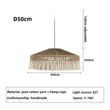 Dimension card for the 50 cm jute pendant light