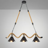 The three light version, a shorter rope wave with three cone shades