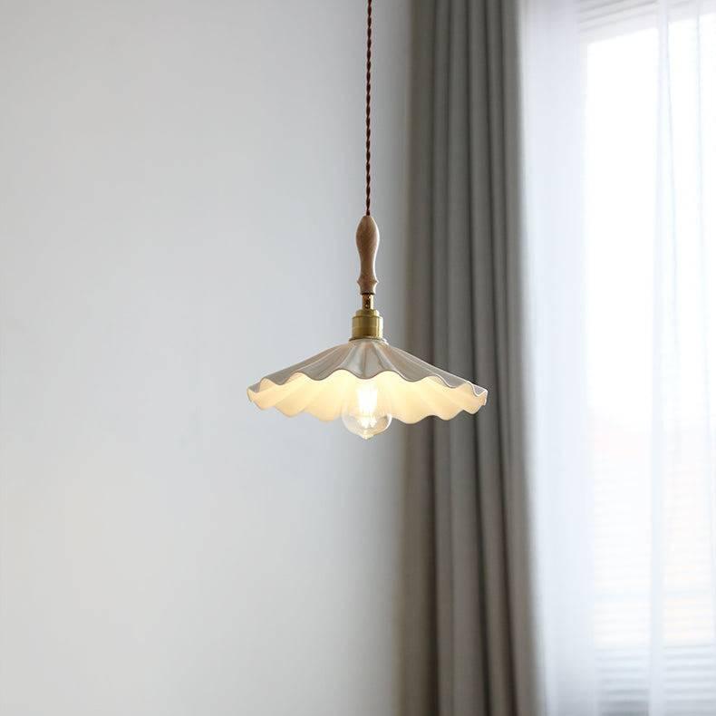 Ceramic pendant light sleek modern silhouette for kitchen