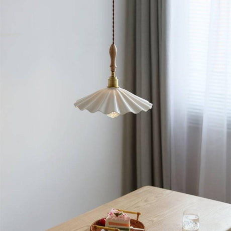 LunaCore textured ceramic pendant close-up detail