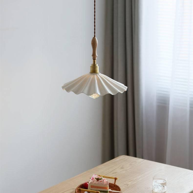 LunaCore textured ceramic pendant close-up detail