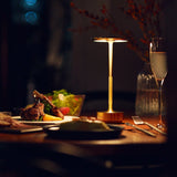 LED table lamp with touch dimmer for warm ambient glow