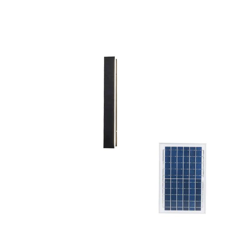 The black strip shown beside its separate solar panel, which mounts in the sun