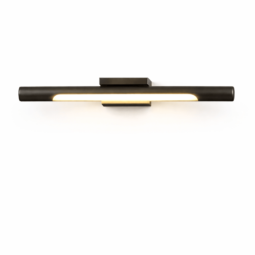 The same tube in black, lit along the underside, canopy matched to it