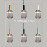 Fluted Glass Pendant Lamp for Contemporary Homes