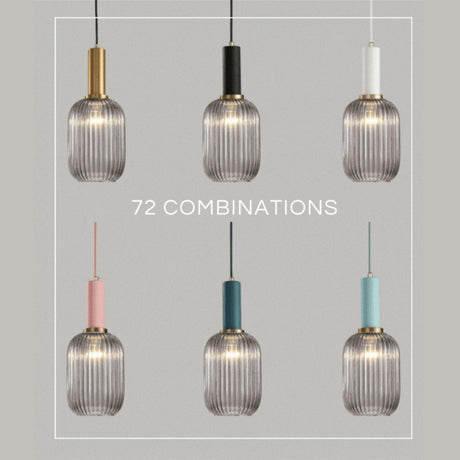 Fluted Glass Pendant Lamp for Contemporary Homes