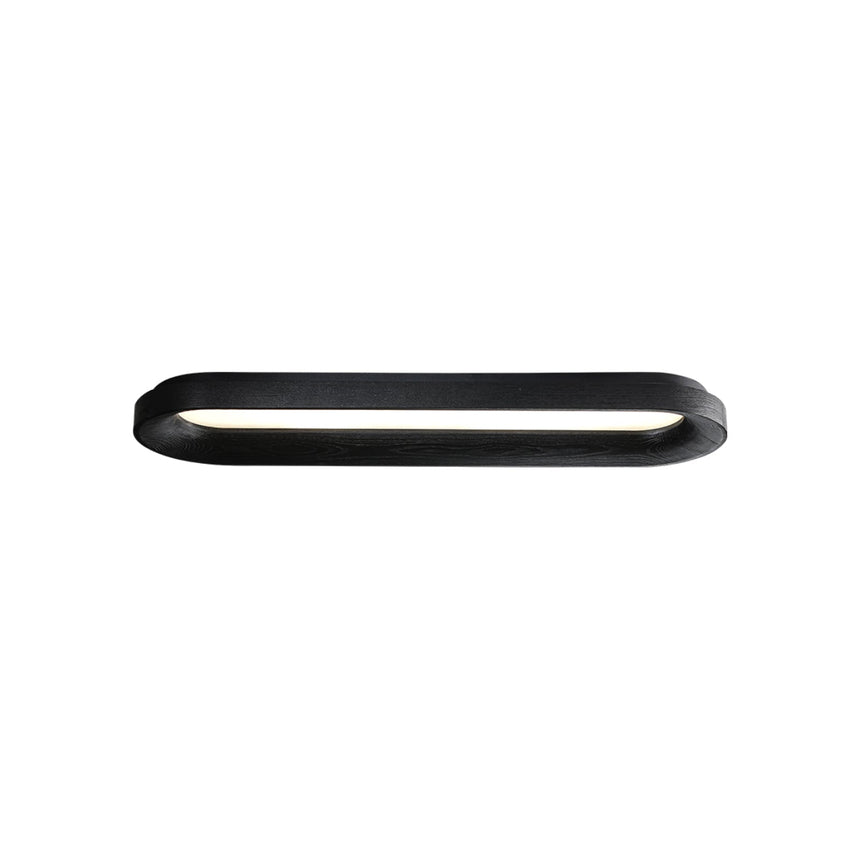 Black 59.1 in linear ceiling light shown on its own against a plain background