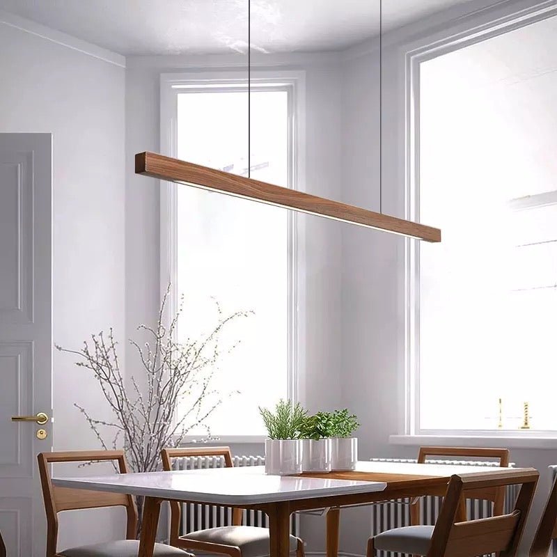 Wood Pendant Light for Dining Room