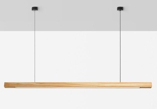 Wood Pendant Light Additional Room View
