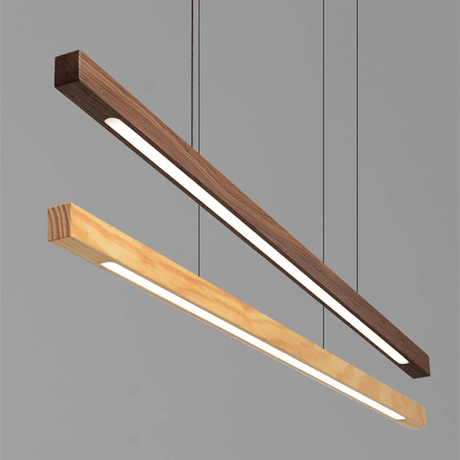 Wood Pendant Light for Kitchen Island