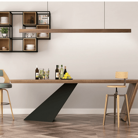 Solid Pine Pendant Light for Living Room