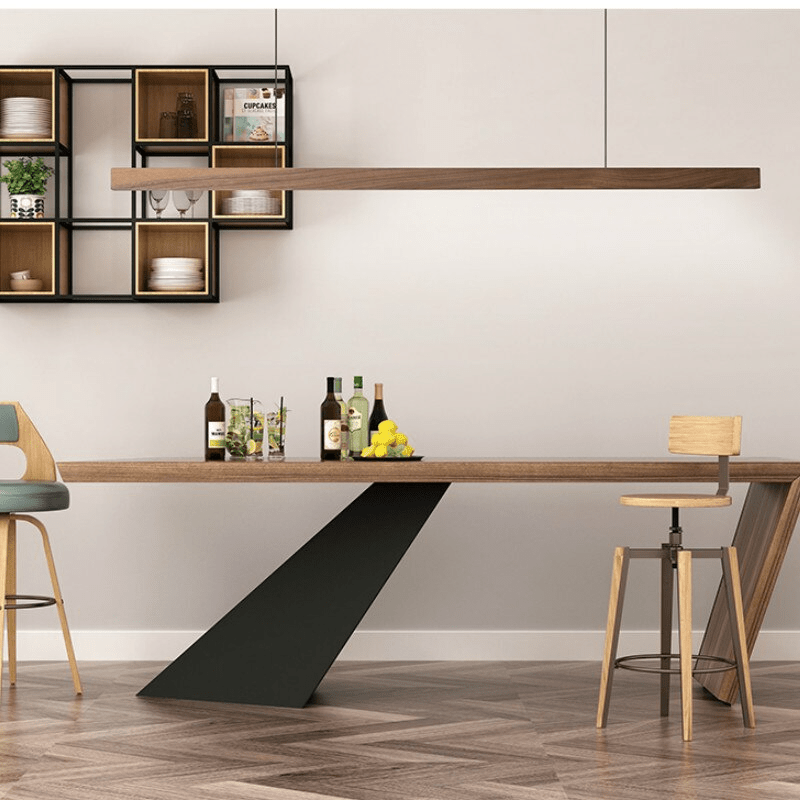 Solid Pine Pendant Light for Living Room