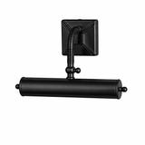 The same fitting in black, the tube and square plate finished to match