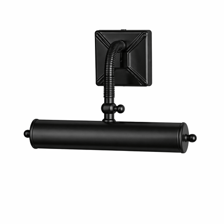 The same fitting in black, the tube and square plate finished to match