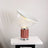 Table lamp on desk workspace setting