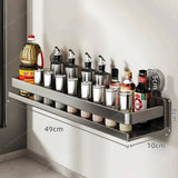 Vera Wall Mounted Suction Cup Spice Rack overall product view - OpalDwell