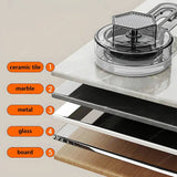 Vera Wall Mounted Suction Cup Spice Rack raised guardrails - OpalDwell