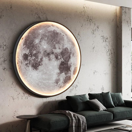 Metal pendant light moon design for bedroom