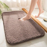 Non-slip bathroom rug with easy installation design