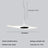 Nordelle Scandinavian Resin and Iron Chandelier Light Fixture