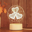 NovaHeart LED Acrylic Heart Lamp for Bedroom