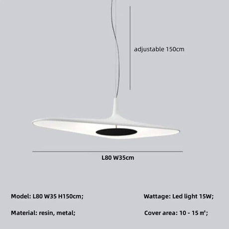 Modern Resin Chandelier with Warm Ambient Glow