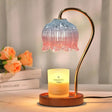 Petal shaped candle warmer minimalist candle lamp