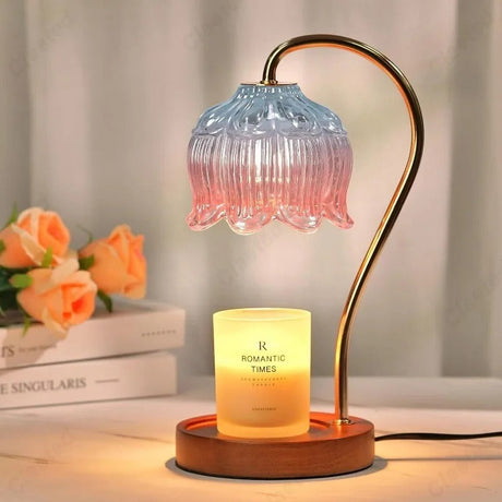 Petal shaped candle warmer minimalist candle lamp